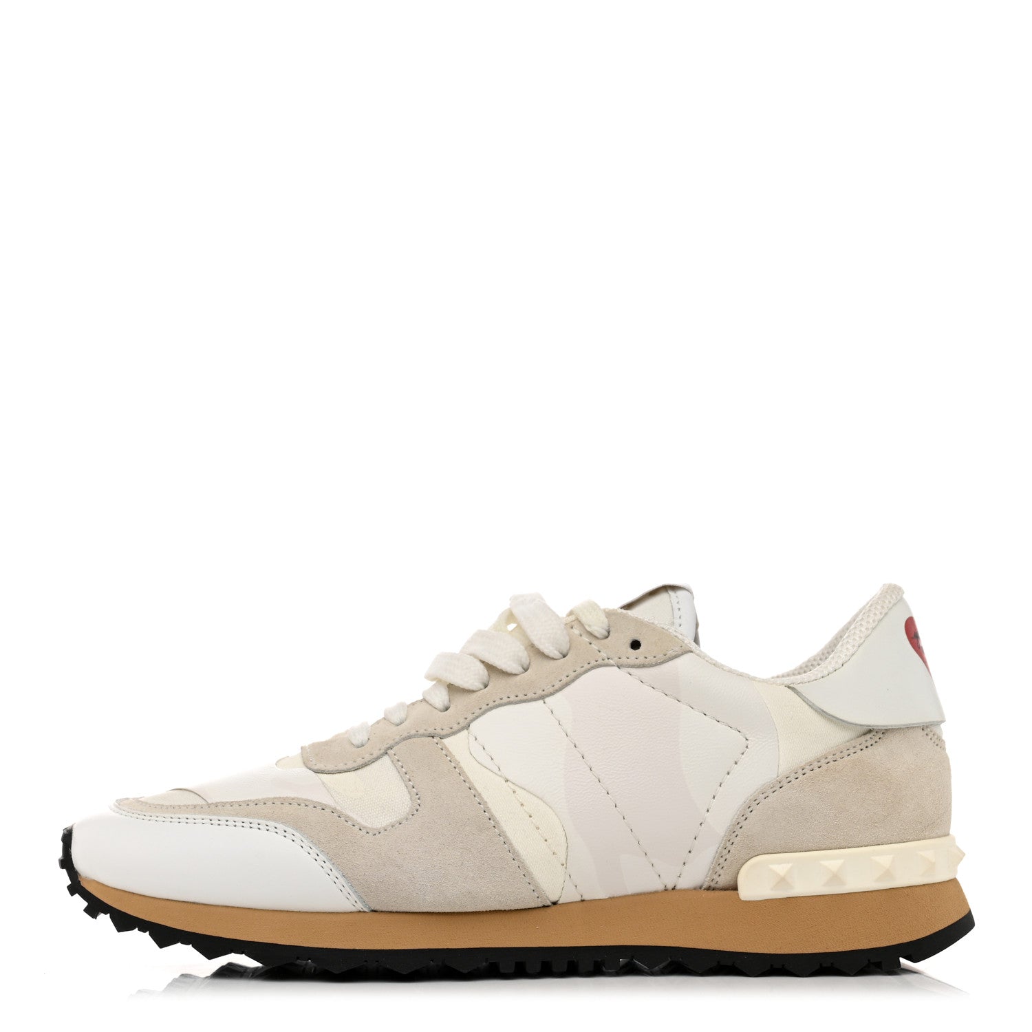 Valentino Garavani Fabric Suede Rockrunner Sneakers 39 White 1 of 8