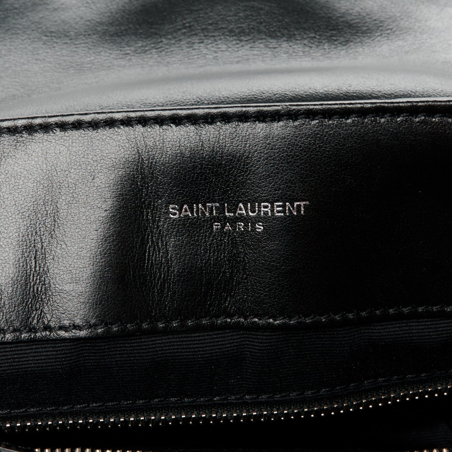 Saint Laurent Calfskin Y Quilted Monogram Medium Loulou Chain Satchel Black 6 of 11