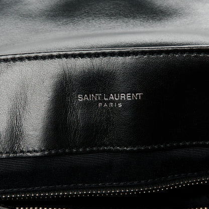 Saint Laurent Calfskin Y Quilted Monogram Medium Loulou Chain Satchel Black 6 of 11