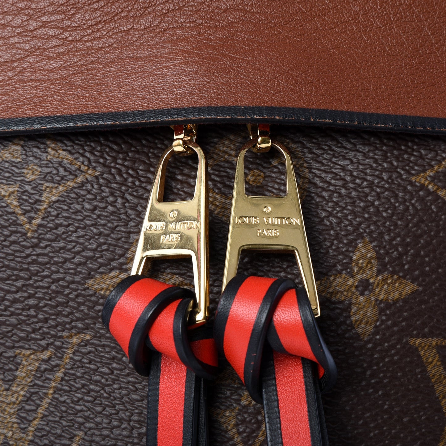 Monogram Tuileries Besace Caramel Rouge