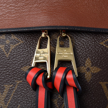 Louis Vuitton Monogram Tuileries Besace Caramel Rouge 9 of 15