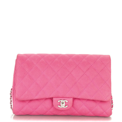 Chanel Iridescent Caviar Clutch with Chain Flap Pink 1 of 10