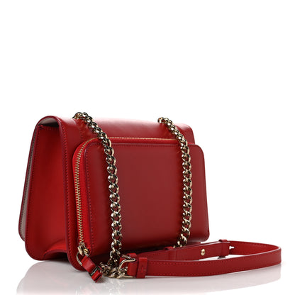 Salvatore Ferragamo Smooth Calfskin Vara Bow Chain Flap Crossbody Lipstick Hyacinth 2 of 8