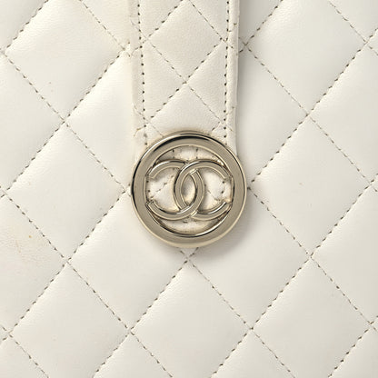 Chanel Lambskin Minaudiere Vanity With Handle White 8 of 16