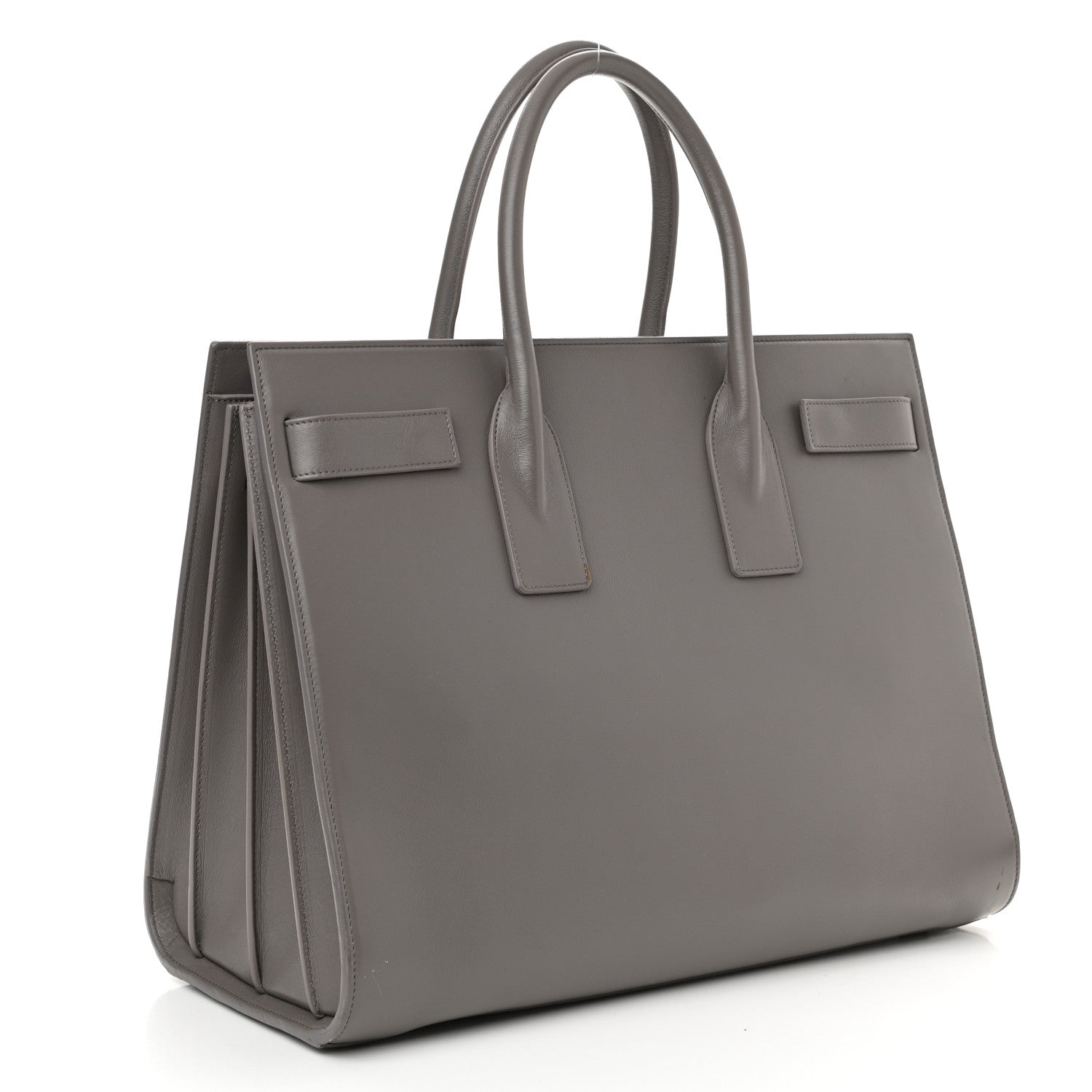 Saint Laurent Calfskin Large Sac De Jour Carryall Grey 3 of 19