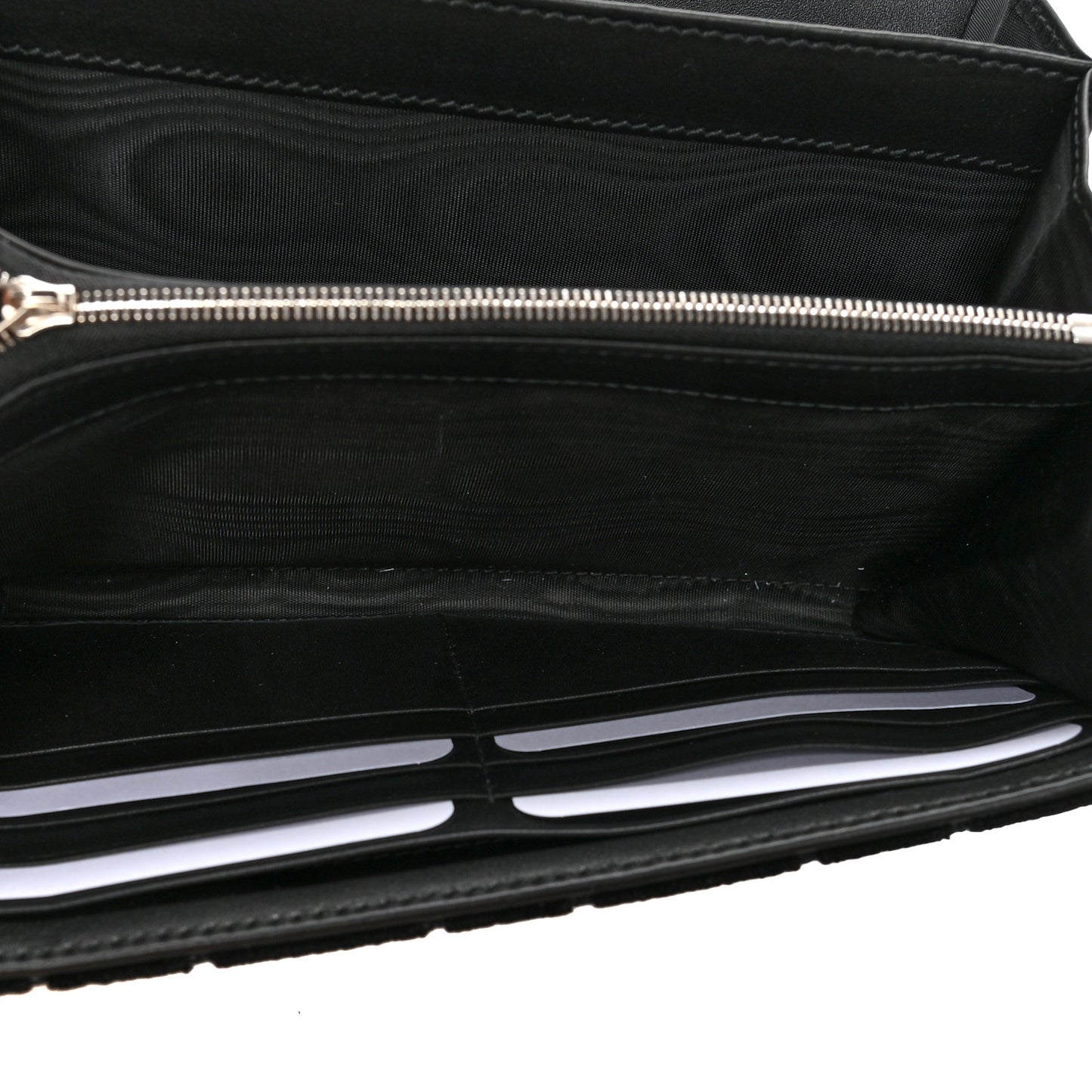 Velvet GG Monogram Mini Dionysus Chain Wallet Black