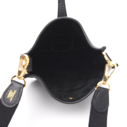 Hermes Taurillon Clemence Evelyne TPM Black 5 of 8
