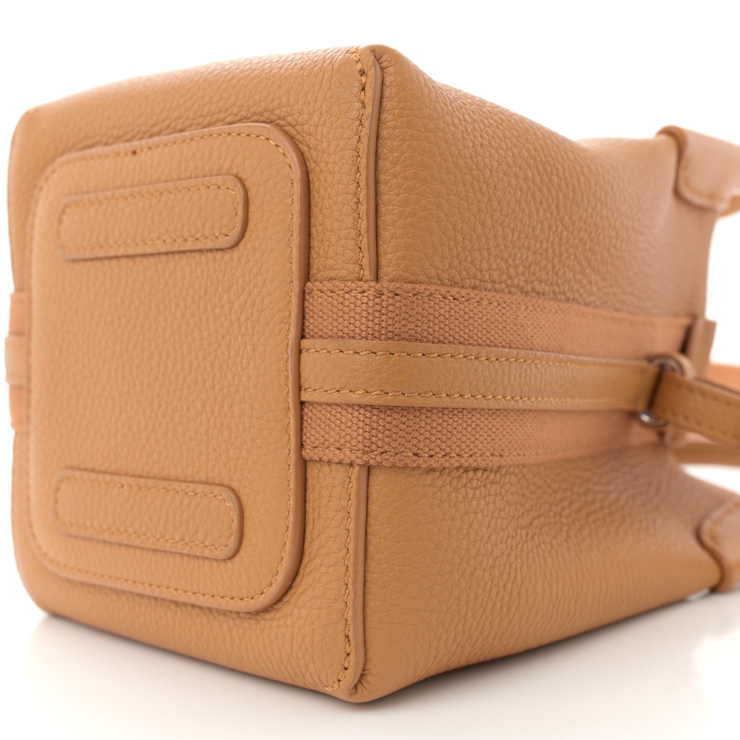 Loro Piana Grained Calfskin Micro Bale Bag Spiced Curry 9 of 10