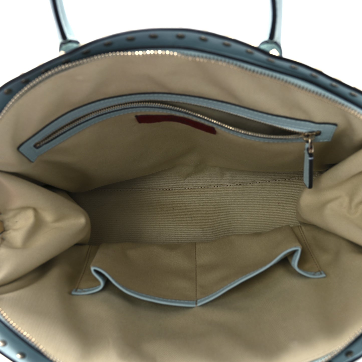 Vitello Rockstud Dome Shopper Baby Blue