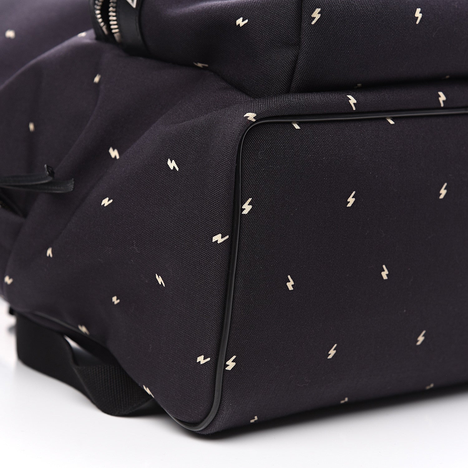 Saint Laurent Canvas Lightning Bolt City Backpack Navy 9 of 10