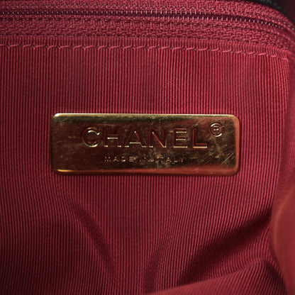 Chanel Shearling Sheepskin Large Chanel 19 Flap Black 6 of 9