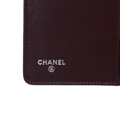 Chanel Lambskin Quilted Boy Yen Wallet Dark Red 6 of 20