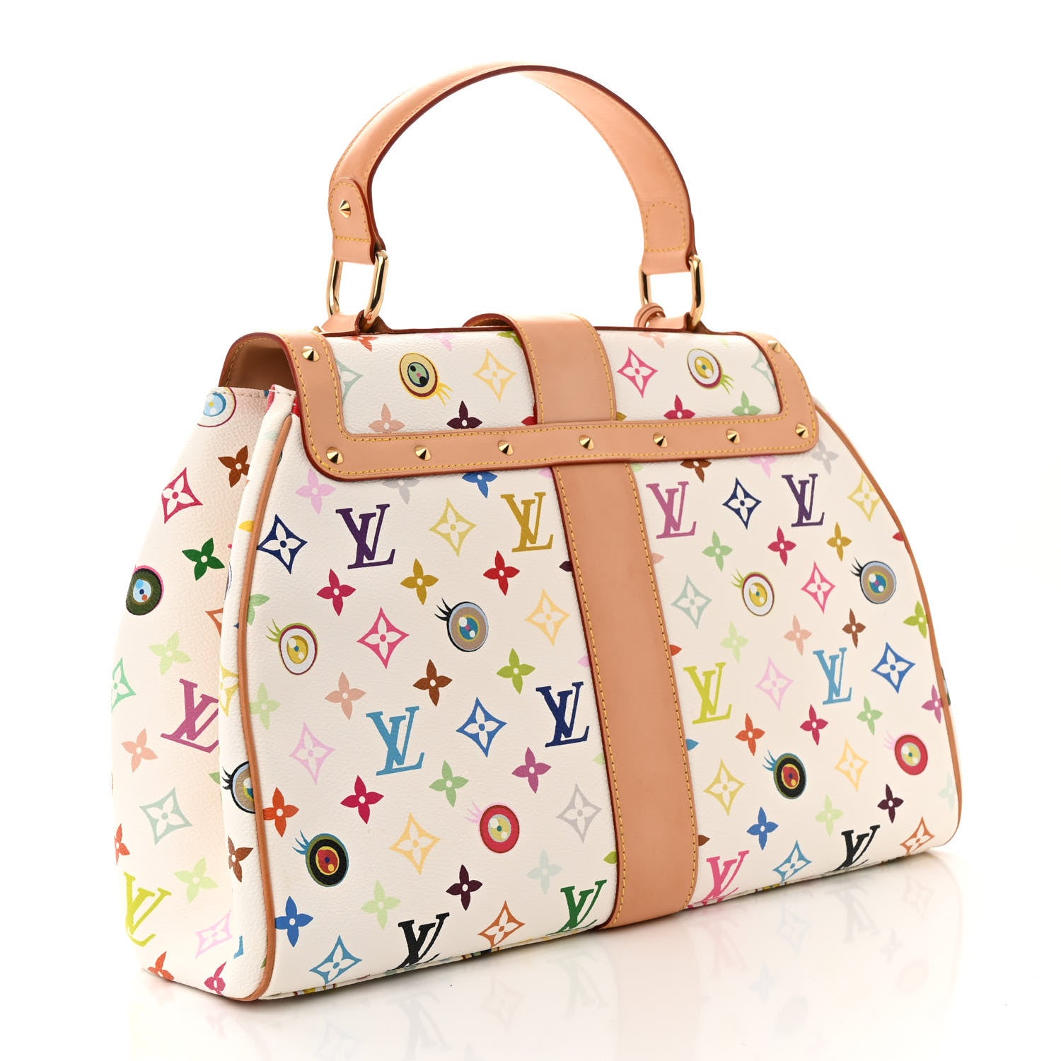 Louis Vuitton Monogram Multicolor Murakami Eye Love You White 3 of 10