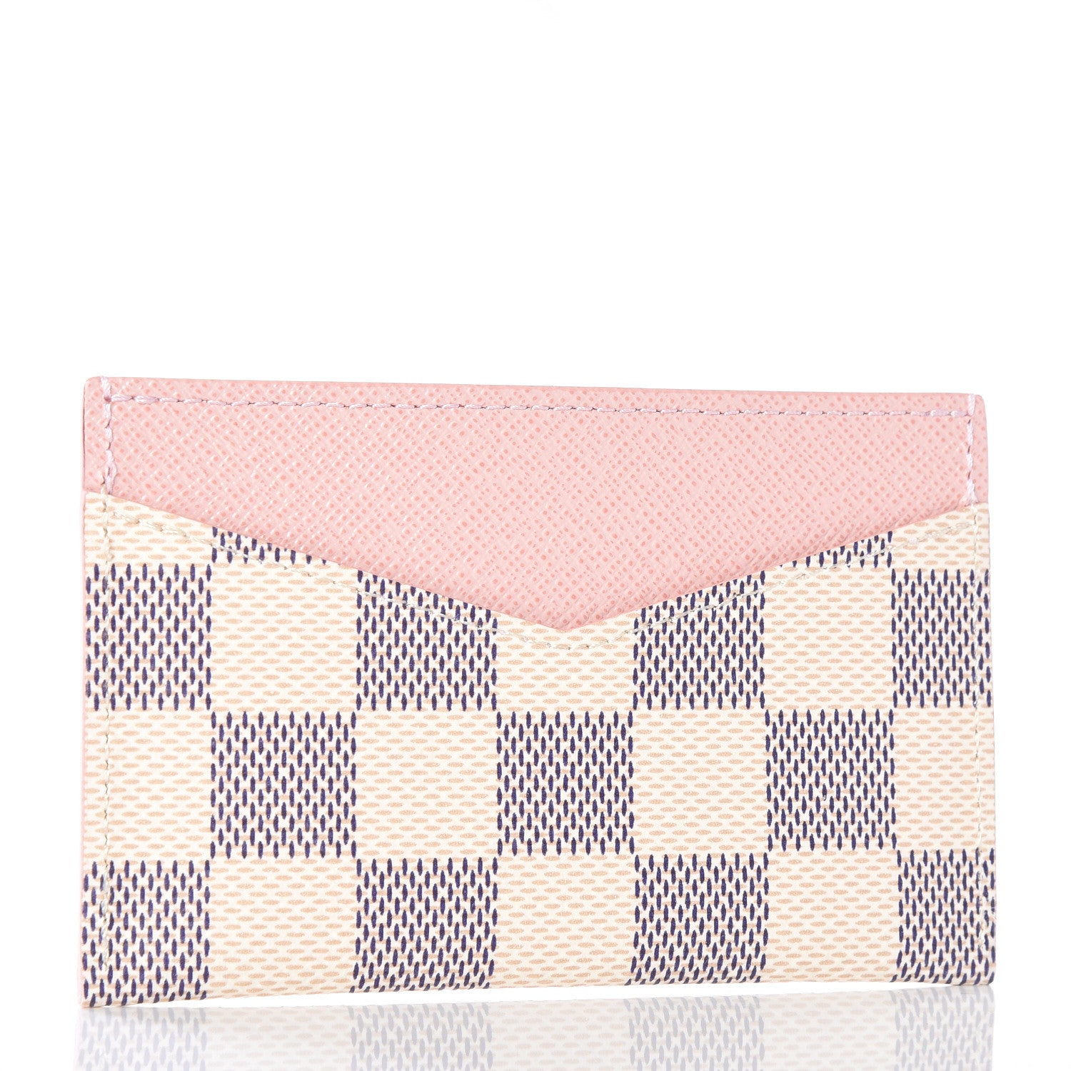 Louis Vuitton Damier Azur Daily Card Holder Rose Ballerine 2 of 8