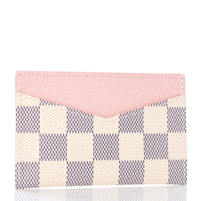 Louis Vuitton Damier Azur Daily Card Holder Rose Ballerine 2 of 8