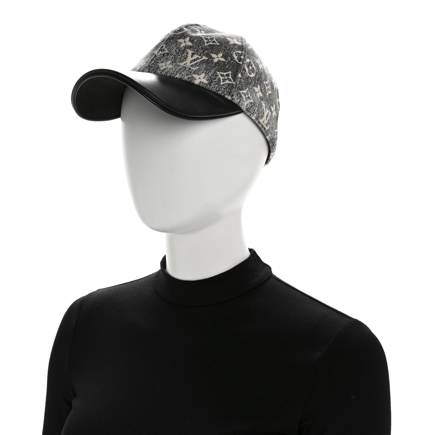 Monogram Jacquard Cap M Grey