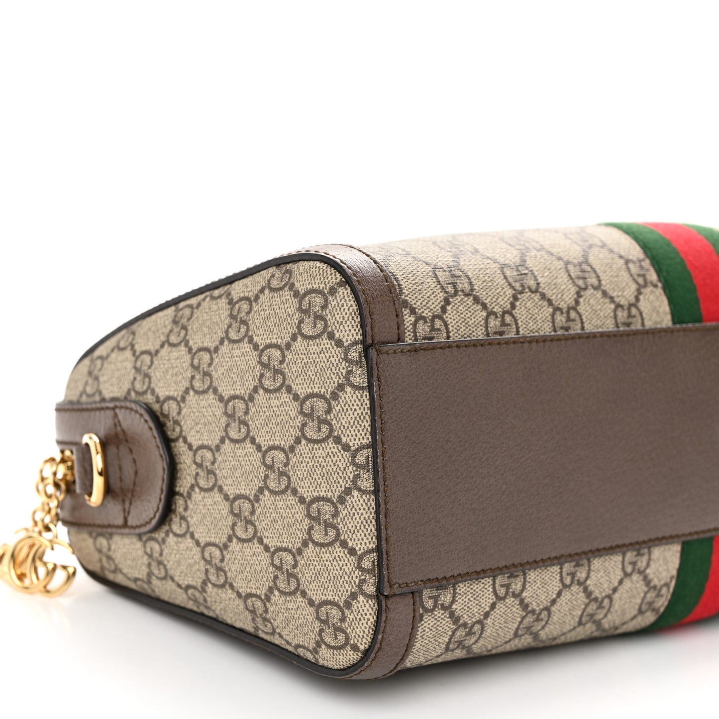 GG Supreme Monogram Web Medium Ophidia Boston Brown