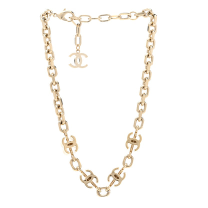 Chanel Metal CC Short Necklace Gold 3 of 6