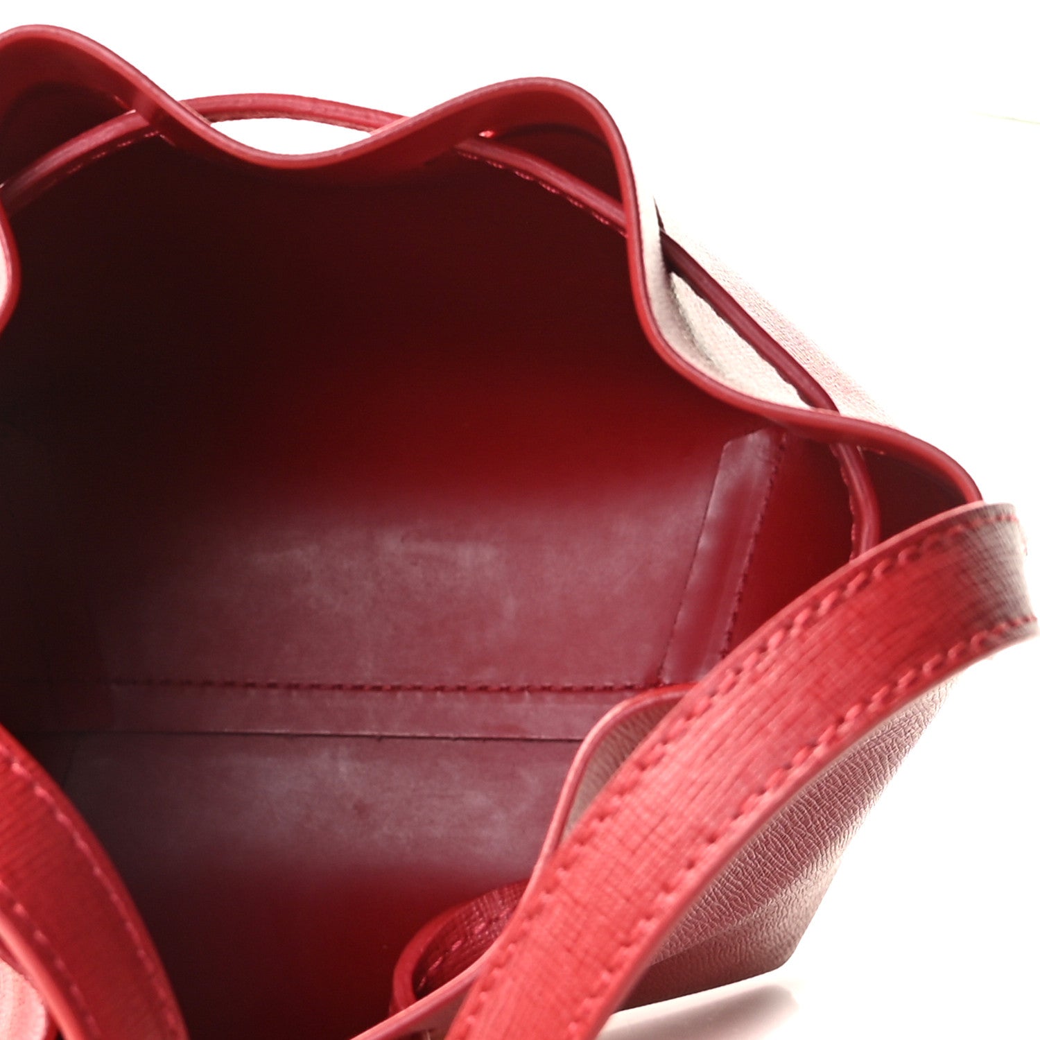 Mansur Gavriel Saffiano Mini Mini Bucket Bag Flamma 5 of 9