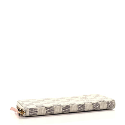 Louis Vuitton Damier Azur Clemence Wallet Rose Ballerine 4 of 9