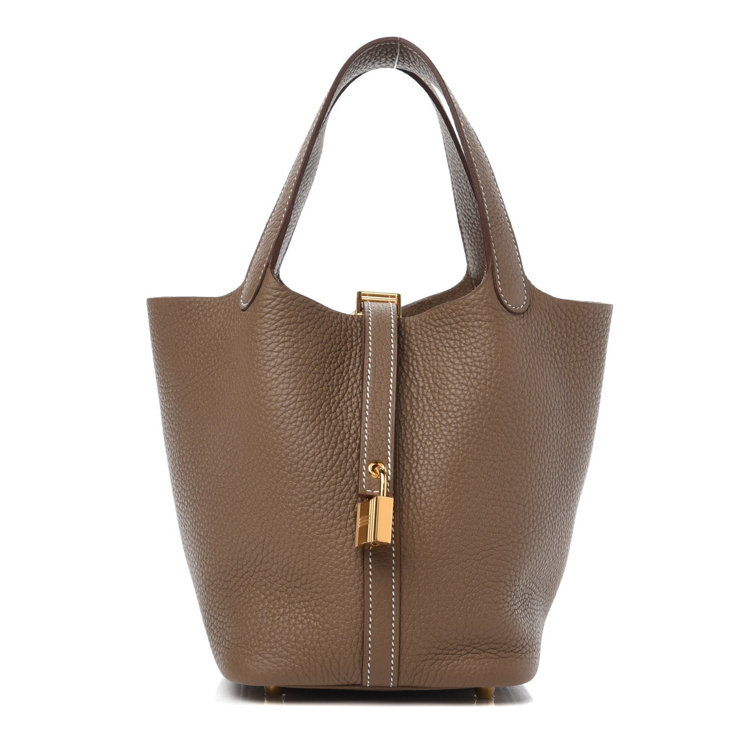 Hermes Taurillon Clemence Picotin Lock 18 PM Etoupe 1 of 11