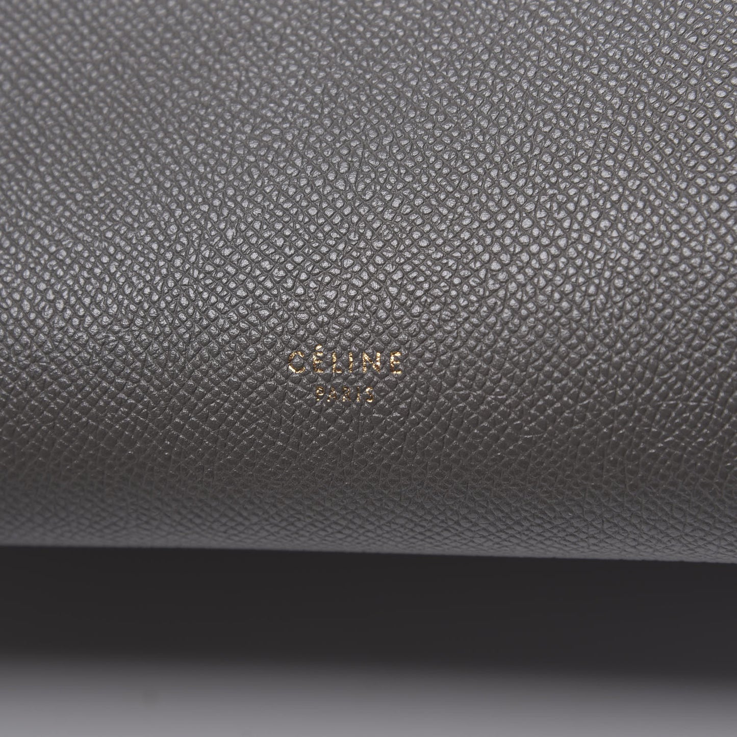 Grained Calfskin Mini Belt Bag Grey