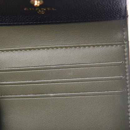 Chanel Caviar Quilted Compact Boy Wallet Black 9 of 10