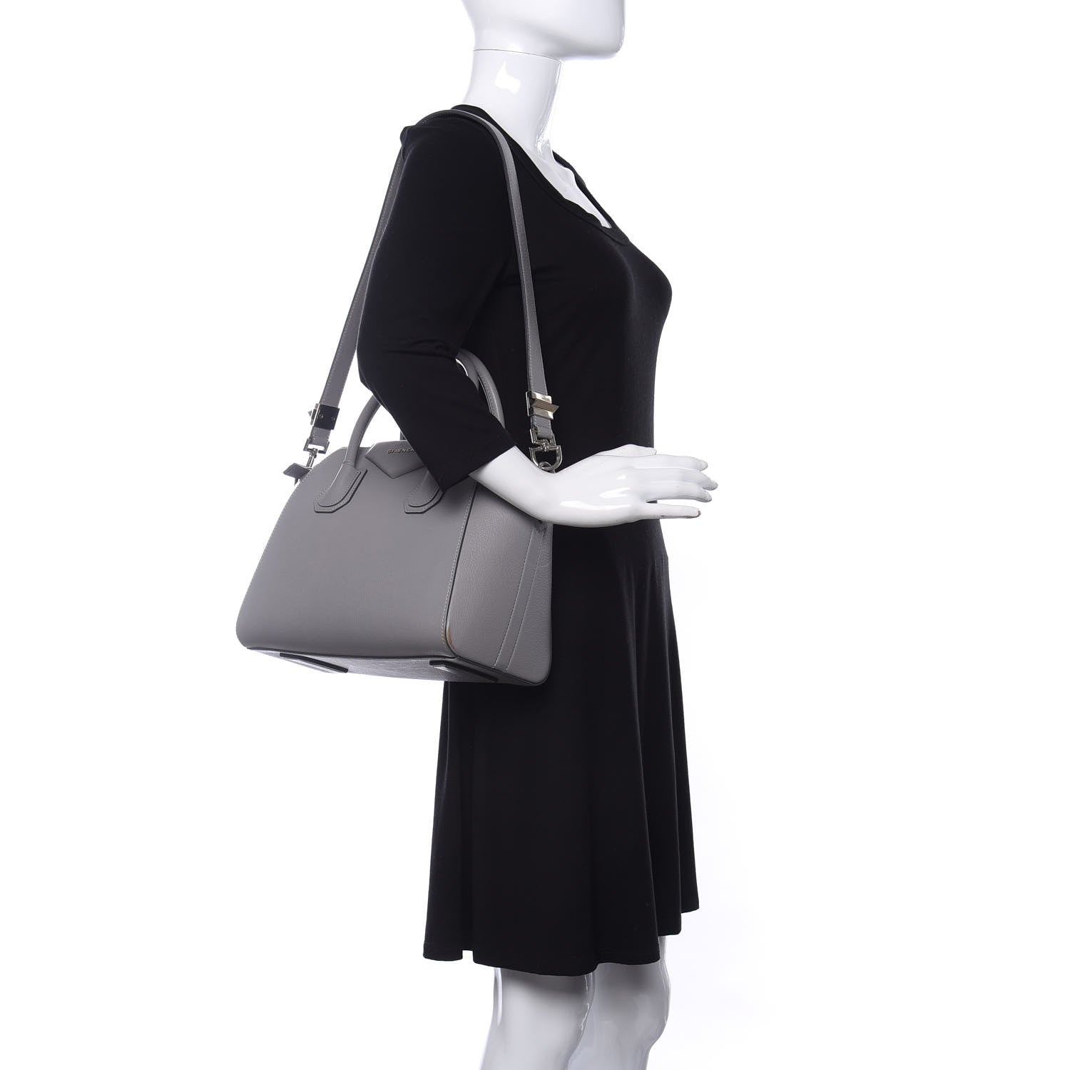 Givenchy Sugar Goatskin Small Antigona Pearl Grey 2 of 11
