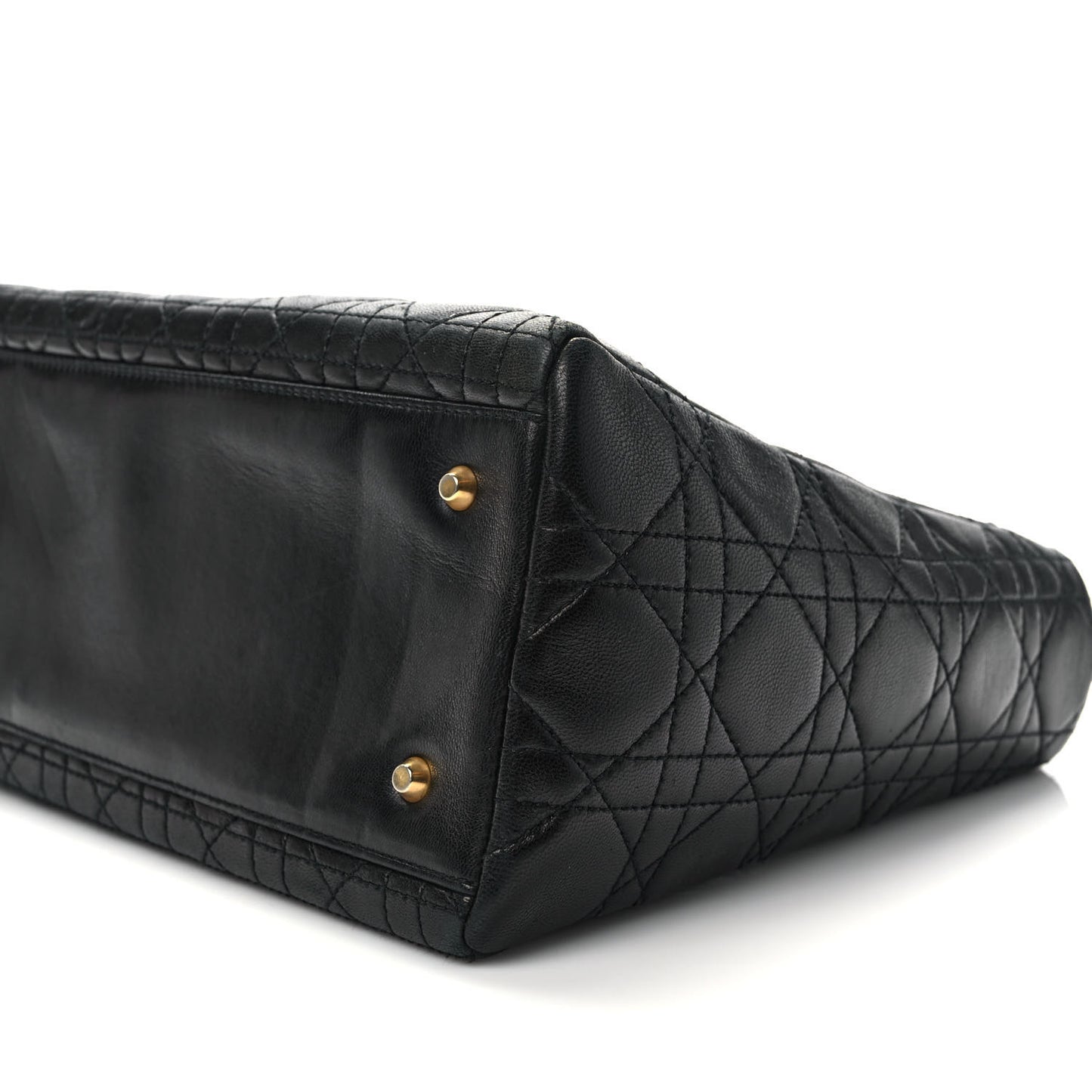 Lambskin Cannage Medium Lady Dior Black