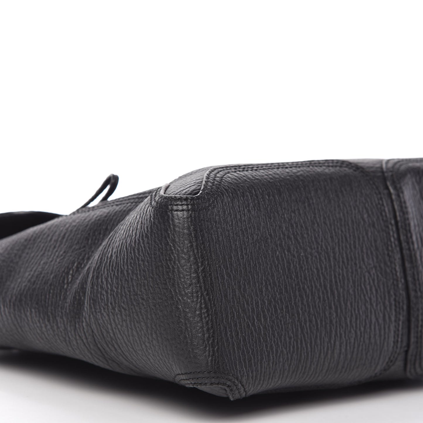 Textured Calfskin Medium Pashli Satchel Black