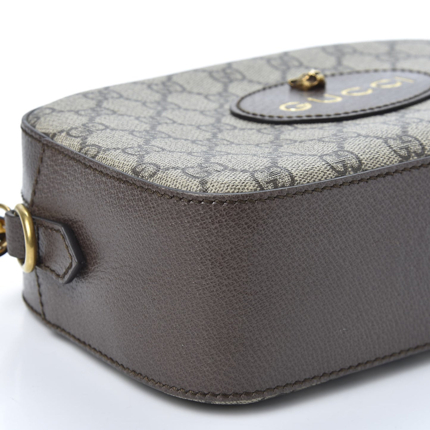 GG Supreme Monogram Web Neo Vintage Shoulder Bag Beige New Acero Crop