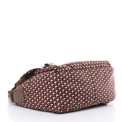 Prada Tessuto Nylon Saffiano Otta Print Messenger Bag Rosa 4 of 9
