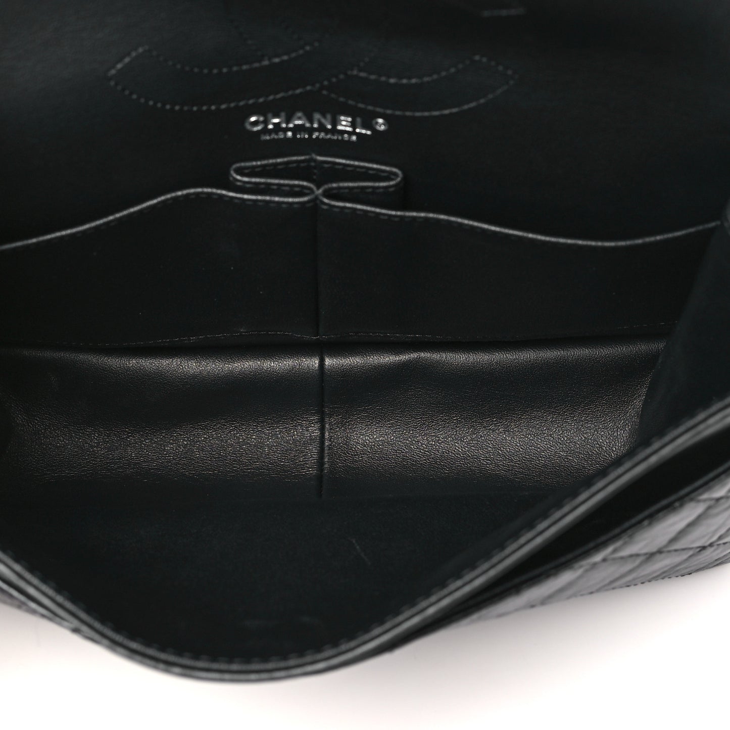 Aged Calfskin Quilted 2.55 Reissue 226 Flap So Black