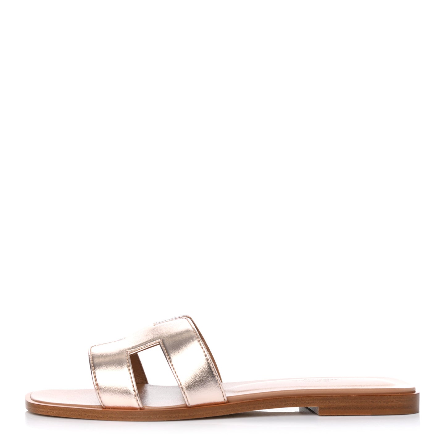Metallic Nappa Oran Sandals 37.5 Rose Dore