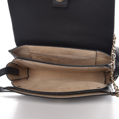 Chloe Suede Calfskin Small Faye Shoulder Bag Black 5 of 7