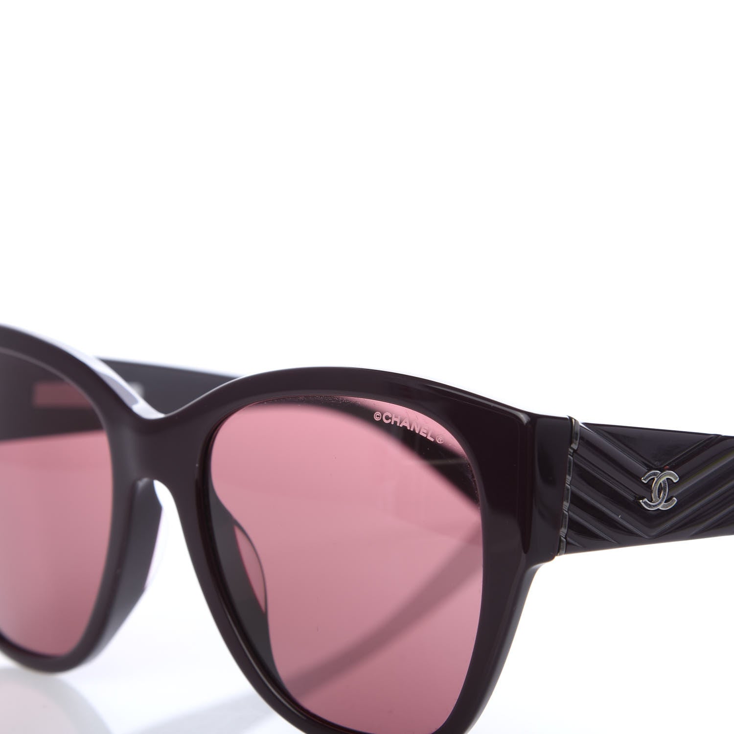 Chanel Acetate Butterfly CC Sunglasses 5412 Burgundy 7 of 8