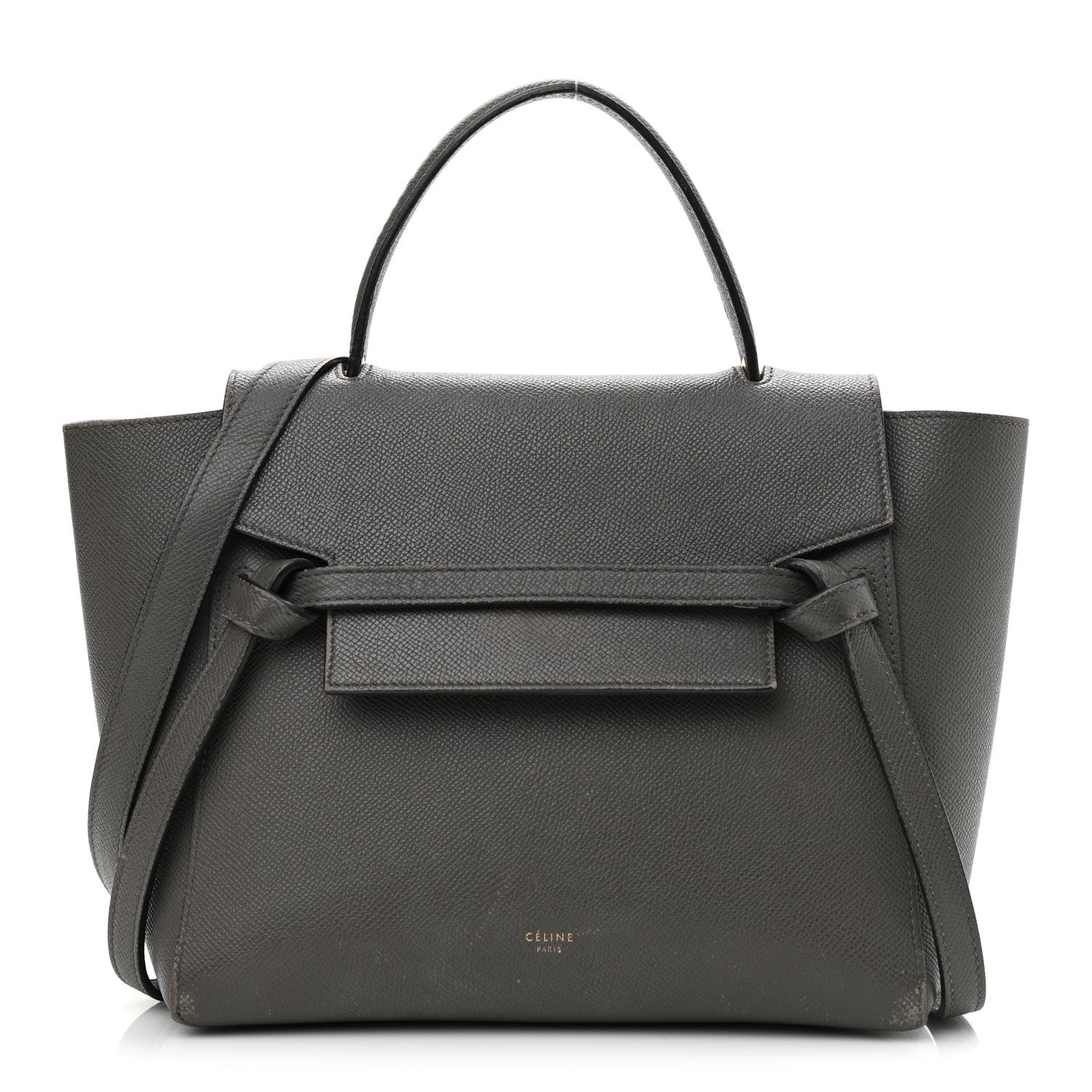Celine Grained Calfskin Micro Belt Bag Grey 1 of 19