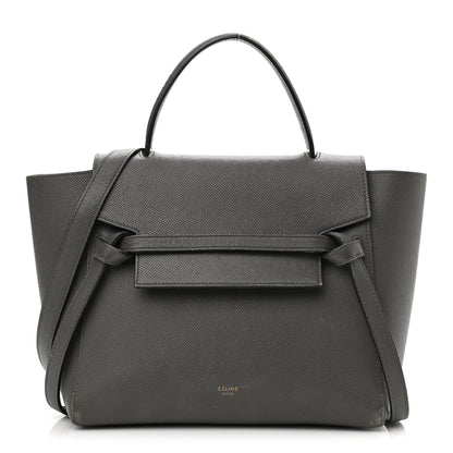 Celine Grained Calfskin Micro Belt Bag Grey 1 of 19