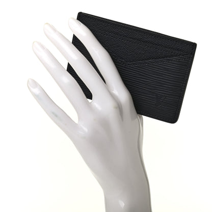 Louis Vuitton Epi Neo Porte-Cartes Card Holder Black 2 of 8