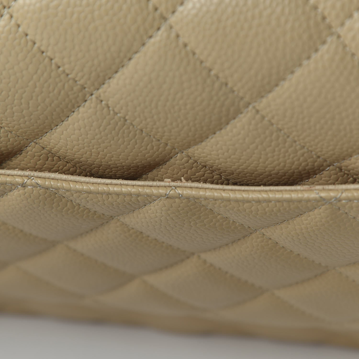 Chanel Caviar Quilted Jumbo Double Flap Beige Clair 11 of 11