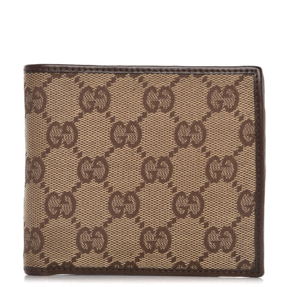 Gucci GG Monogram Bi-Fold Wallet Dark Brown 1 of 15