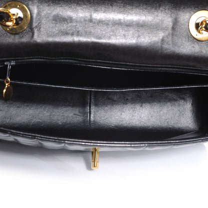 Chanel Patent Vertical Quilt Jumbo Flap Black 5 of 7