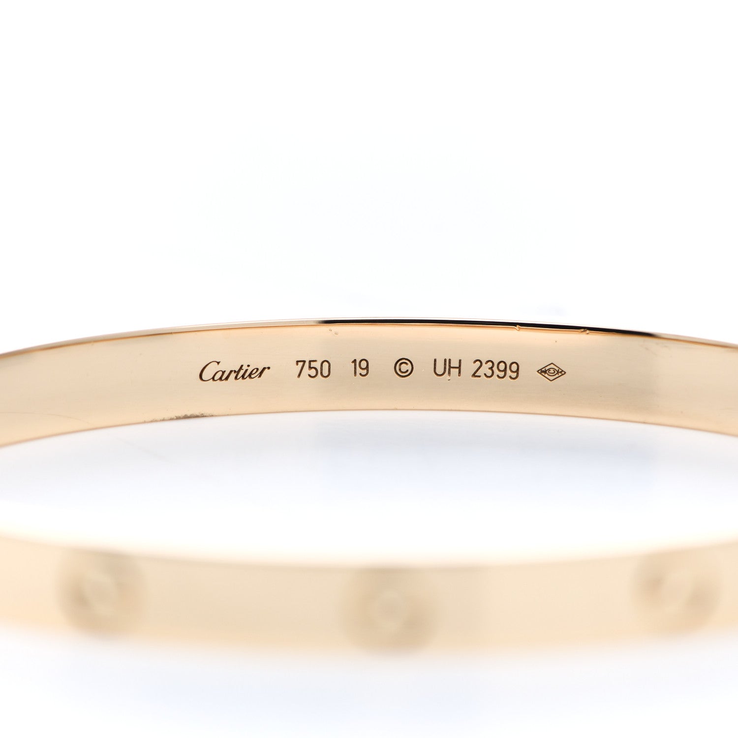 Cartier 18K Yellow Gold LOVE Bracelet 19 4 of 5