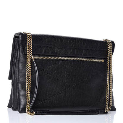 Lanvin Lambskin Quilted Medium Sugar Flap Shoulder Bag Black 3 of 11