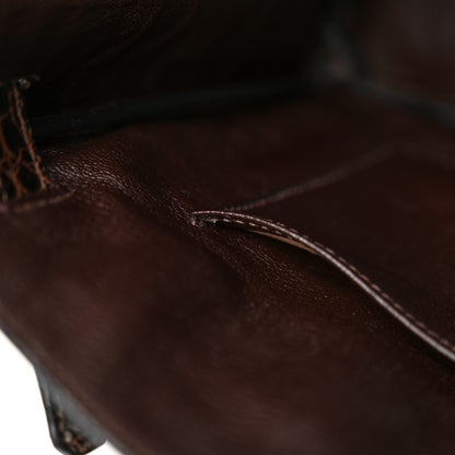 Hermes Shiny Niloticus Crocodile Birkin 30 Havane 13 of 16