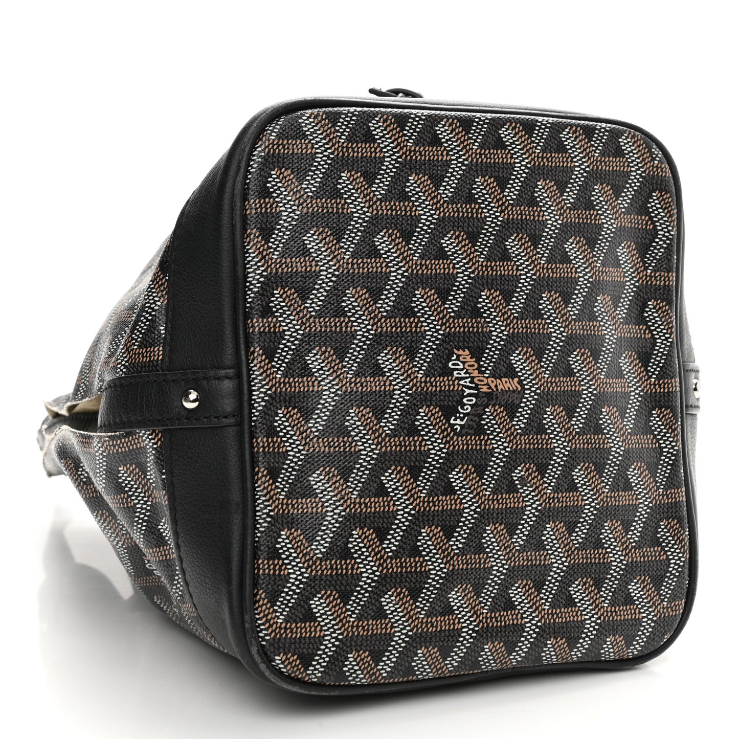Goyardine Petit Flot Bucket Bag PM Black