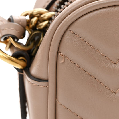 Gucci Calfskin Matelasse Mini GG Marmont Chain Shoulder Bag Porcelain Rose 11 of 11