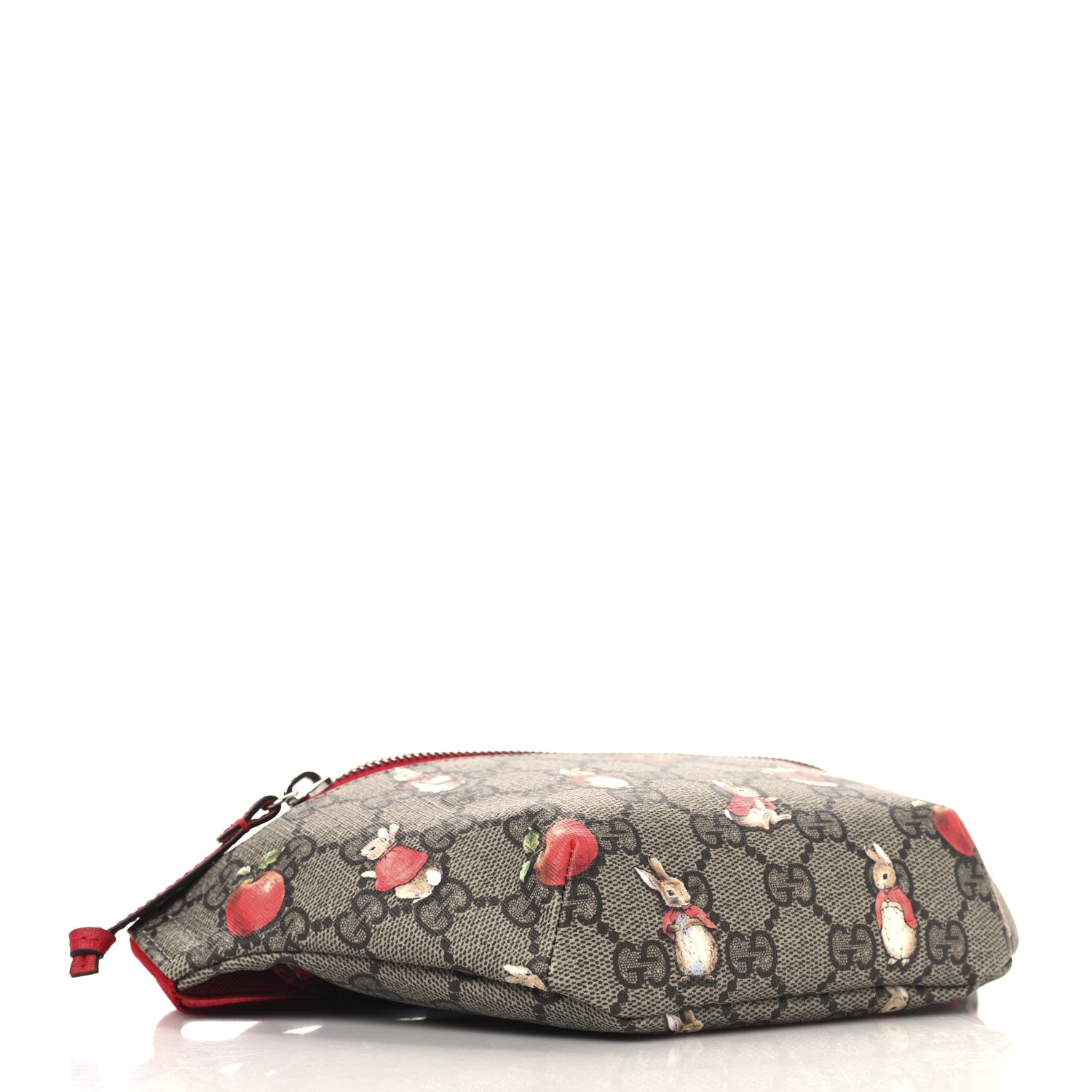Gucci X PETER RABBIT GG Supreme Monogram Rabbit Print Childrens Belt Bag Beige Ebony Red 4 of 10
