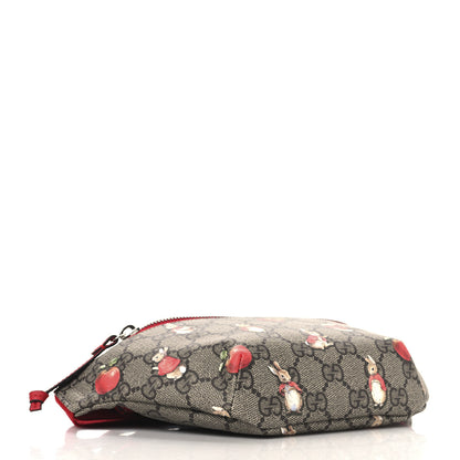 Gucci X PETER RABBIT GG Supreme Monogram Rabbit Print Childrens Belt Bag Beige Ebony Red 4 of 10