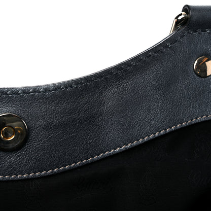 Gucci Metallic Guccissima Large Sukey Tote Blue 14 of 16